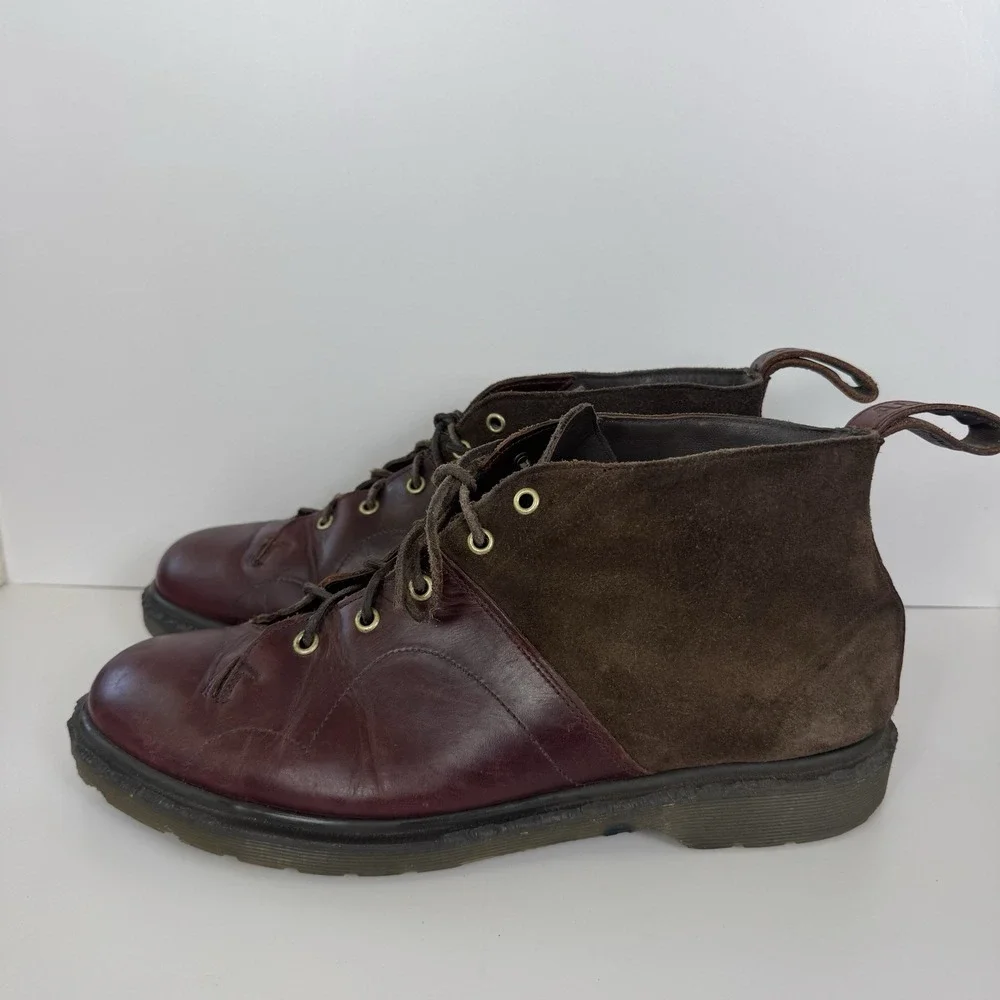 Dr. Doc‎ Martens Church Monkey Boots Men's 13 Brown Leather Suede